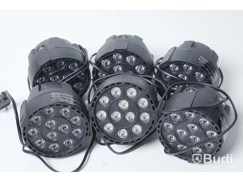 LED Belysning 6st - Eurolite LED Party RGBW Spot