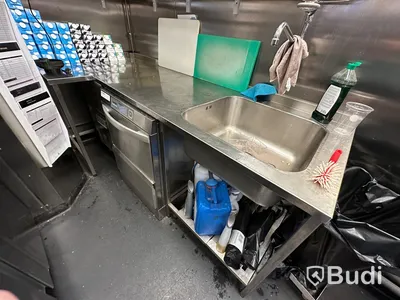 Arbetsbänk i rostfritt med Ho och vinklat hör, ej blandare