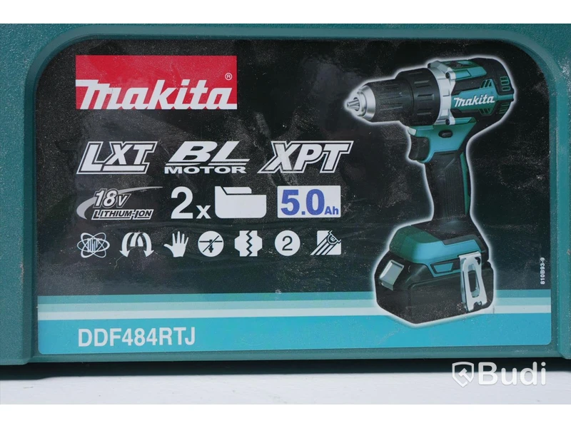 Skruvdragare - Makita DDF484RTJ inkl. 2st Batterier & Batteriladdare