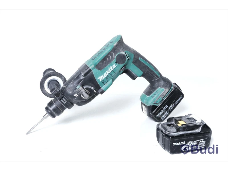 Borrhammare, Makita DHR165 med 2st batteri (1st 5.0ah, 1st 3.0ah), 5st borrbits medföljer.