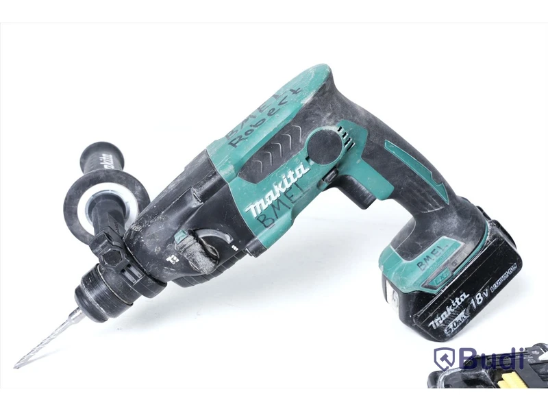 Borrhammare, Makita DHR165 med 2st batteri (1st 5.0ah, 1st 3.0ah), 5st borrbits medföljer.