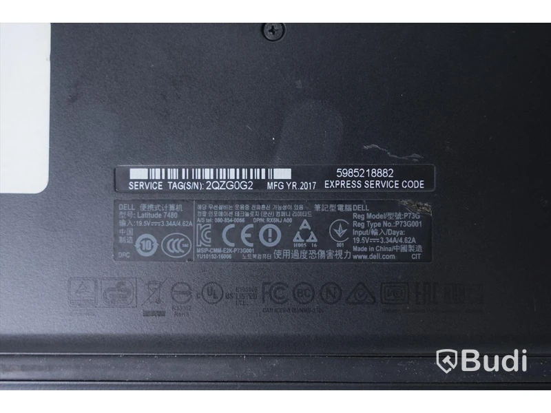 Dell Latitude 7480, Inget operativsystem, laddare ingår ej