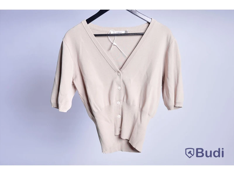 Stickad Kofta - Gestuz Mattheagz SS Rib Cardigan Beige - Strl M (Nypris ca 1500 kr)