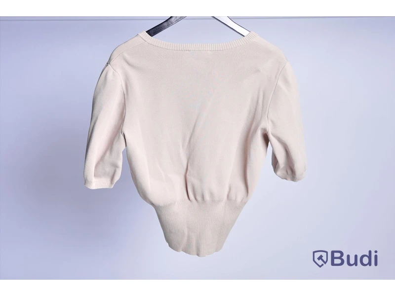 Stickad Kofta - Gestuz Mattheagz SS Rib Cardigan Beige - Strl XS (Nypris ca 1500 kr)
