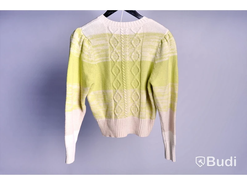 Stickad Tröja - Baum und Pferdgarten Caraway Sweater Sulpher Stripe - Strl L (Nypris ca 950kr)