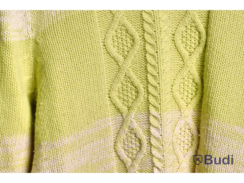 Stickad Tröja - Baum und Pferdgarten Caraway Sweater Sulpher Stripe - Strl L (Nypris ca 950kr)
