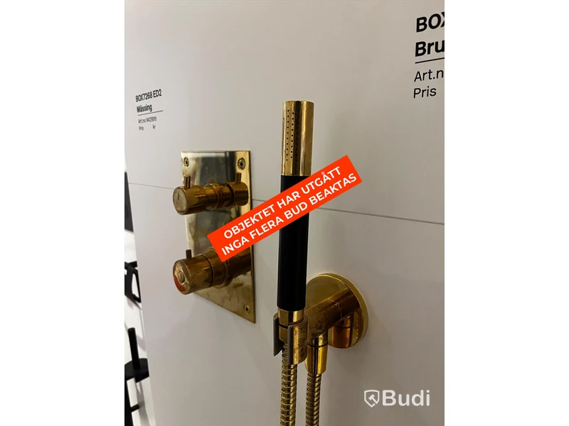 Tapwell BOX inbyggnadsdusch mässing (Obs! Behöver kompletteras)