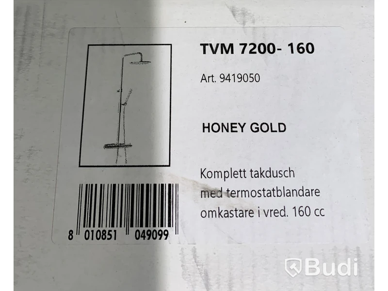 Takduschset, Tapwell TVM 7200 Edition 2 160, Honey Gold, - Nypris ca 17000kr