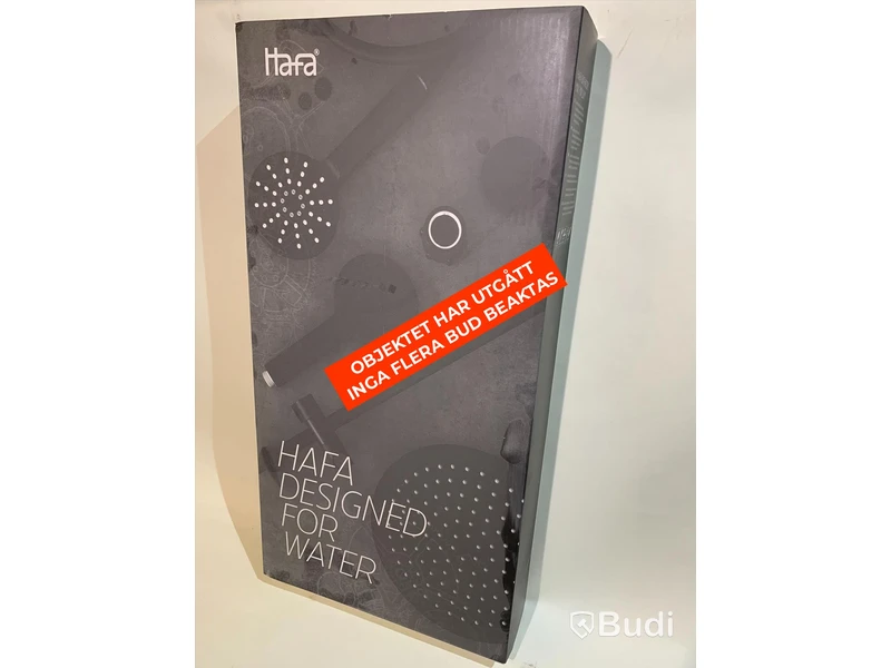 Takdusch, Hafa Bathroom Mix Slim Round (exklusive duschhuvud), Svart - Nypris ca 14000kr