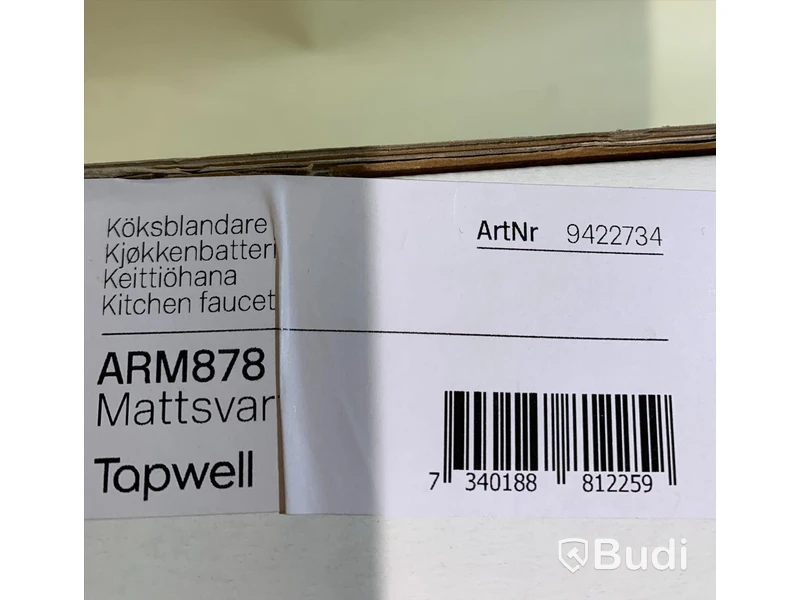 Tvättställsblandare, Tapwell ARM878, Mattsvart - Nypris ca 5000kr