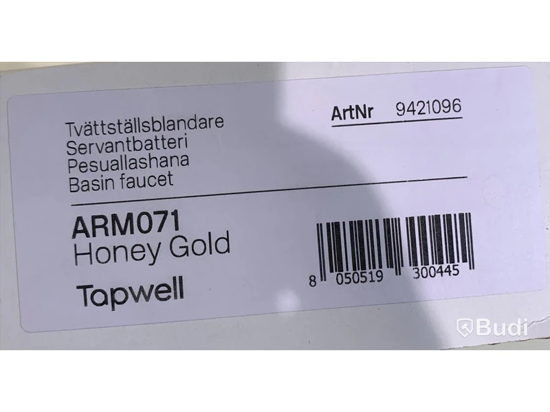 Tvättställsblandare, Tapwell ARM071, Honey Gold - Nypris ca 5000kr