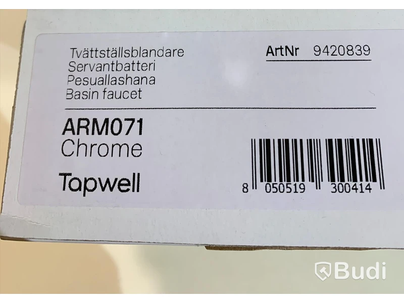 Tvättställsblandare, Tapwell ARM071, Krom - Nypris ca 3000kr