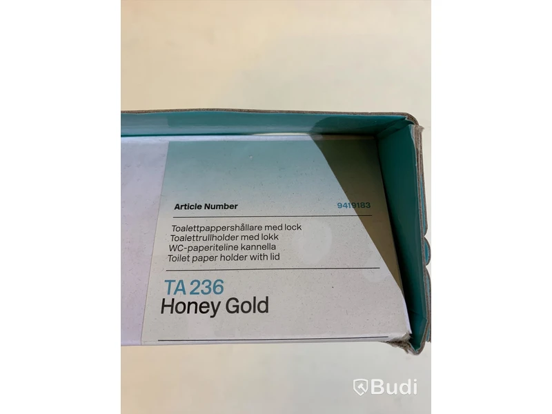 Toalettpappershållare - Tapwell TA236, Honey Gold - Nypris ca 1000 kr