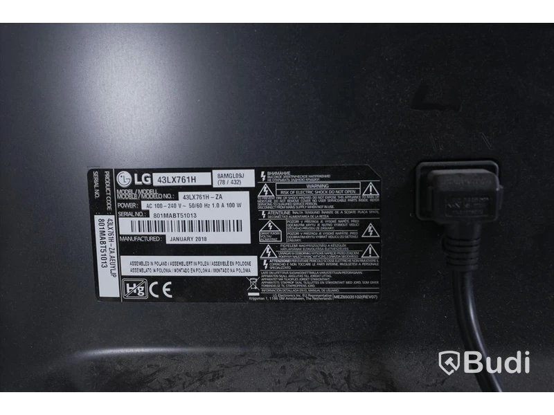 TV - LG 43" 43LX761H, OBS! saknar fjärrkontroll