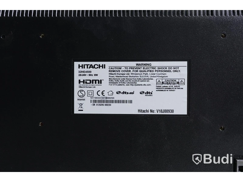 TV - HITACHI 32" 32HE4500, OBS! saknar fjärrkontroll