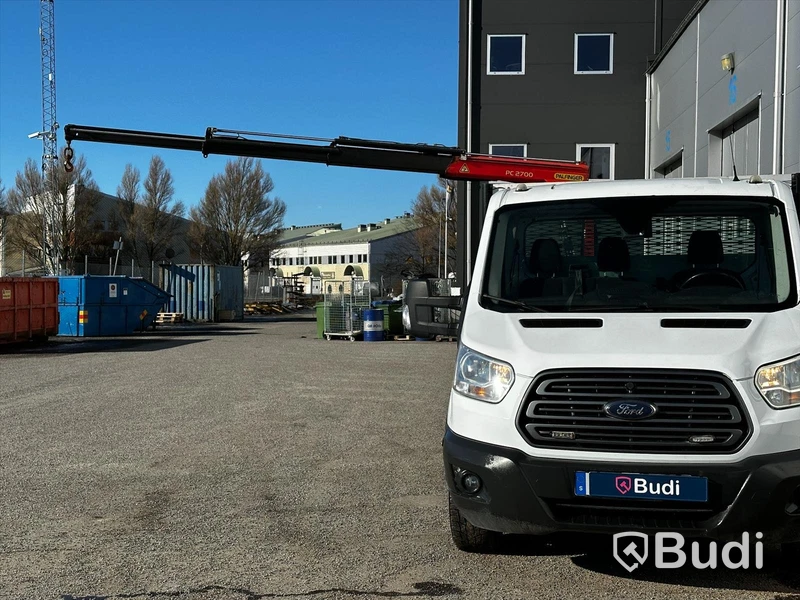 Lättlastbil Kranbil Ford Transit 350 L3 FWD Trend A | Palfinger PC2700A. Export