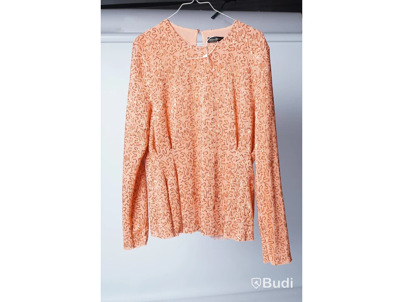 Blus - Stine Goya Glory Blouse Orange Storlek L