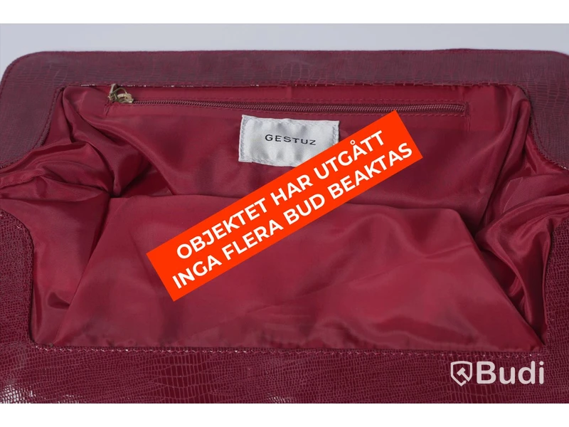 Väska - Gestuz, Veldagz Midi Snake Clutch Red