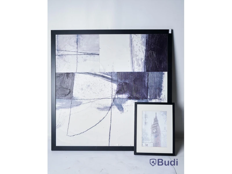 Tavlor - 2 st. 42x32 cm & 100x100 cm