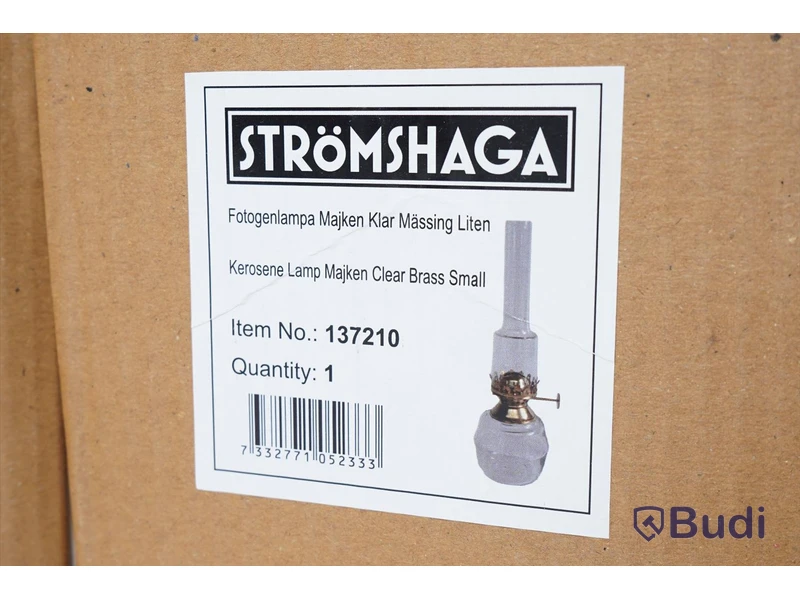 Fotogenlampa 4 st - Strömshaga Majken Klar Mässing Liten