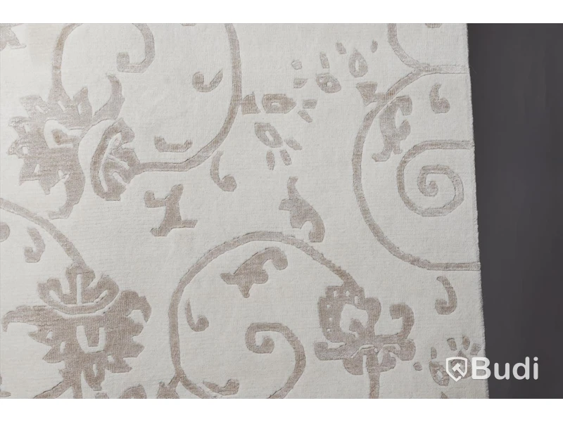 Matta - Axeco Handknuten Flower Beige 140x200