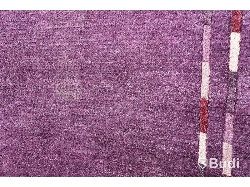 Matta - Axeco Handknuten Lines Mauve 140x200