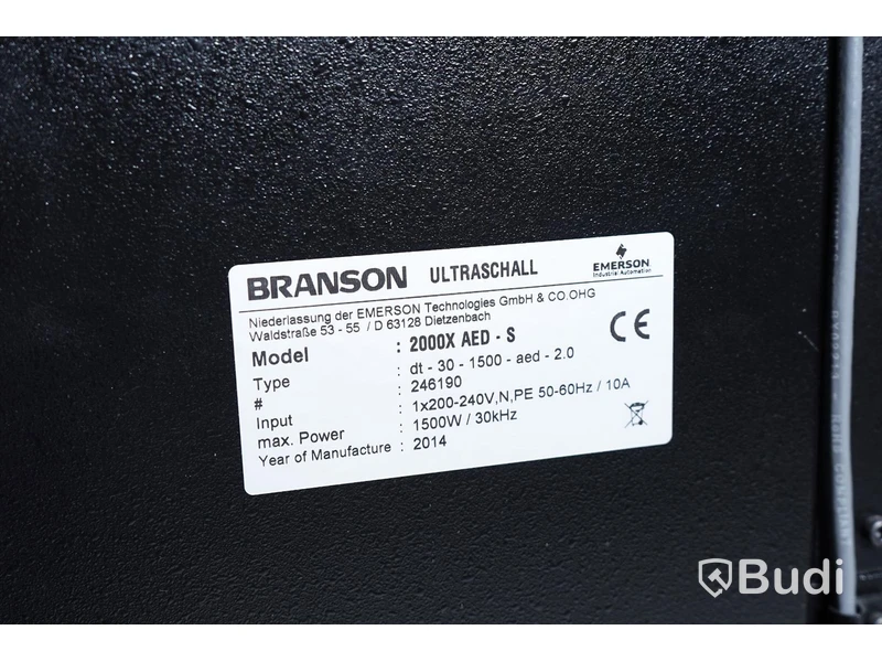 Ultraljudssvetssystem - Branson 2000X-serie - Årsmodell 2014.