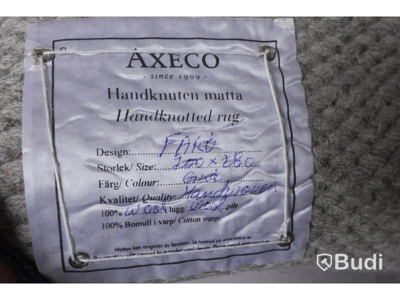 Matta - Axeco Handknuten Farö Grå 200x280