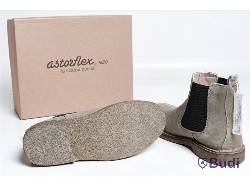 Kängor - Astorflex, Bitflex Chelsea Boot (Stone) Suede - strl 40. Nypris ca 2,415:-