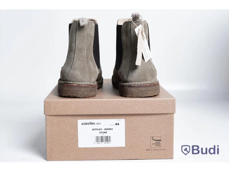 Kängor - Astorflex, Bitflex Chelsea Boot (Stone) Suede - strl 44. Nypris ca 2,415:-