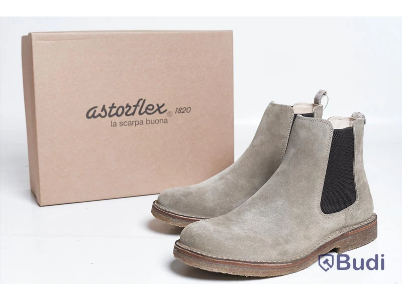 Kängor - Astorflex, Bitflex Chelsea Boot (Stone) Suede - strl 44. Nypris ca 2,415:-