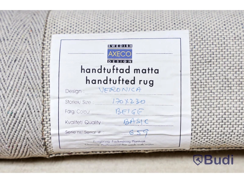 Matta - Axeco Handtuftad Veronica Beige 170x230