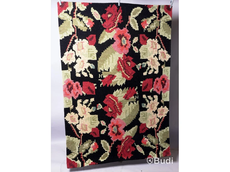 Matta - Handtuftad Svart 140x200