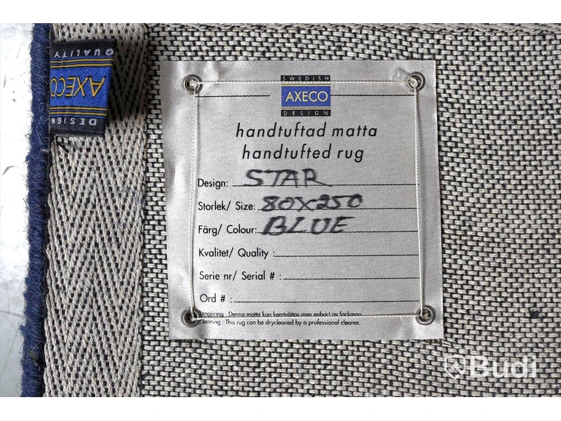 Matta - Handtuftad Star Blue 80x250