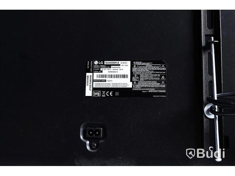 TV - LG Ultra HD 4K - 50”, fjärrkontroll medföljer. (LG 50UK6950PLB)