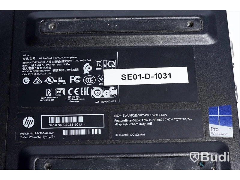 Dator - HP Prodesk 400 G2 Mini OBS! Inget operativsystem. Saknar strömkabel.