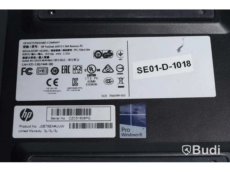 Dator - HP Prodesk 600 G1 DM OBS! Saknar operativsystem, saknar strömkabel.