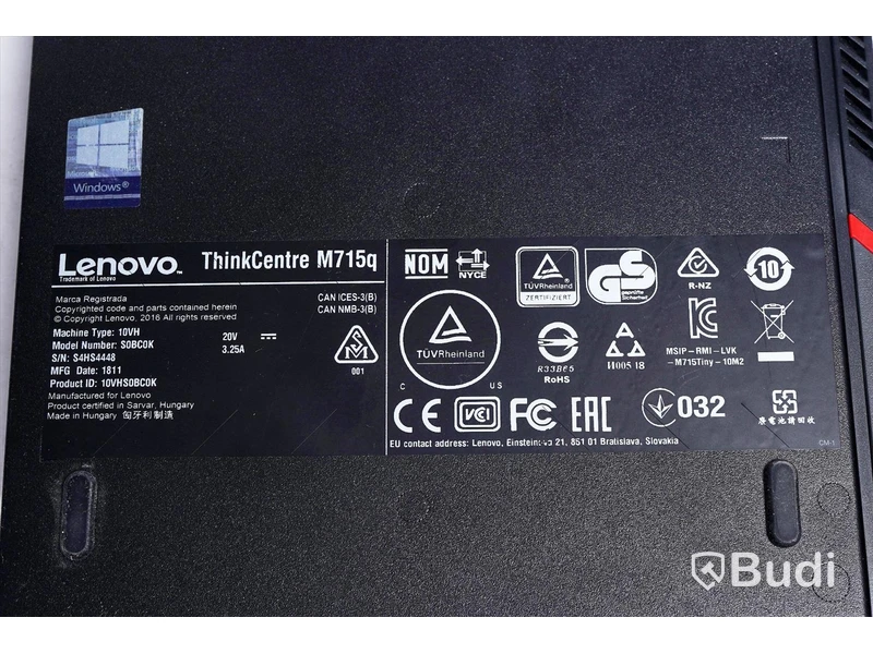 Dator - Lenovo Thinkcentre M715q OBS! Saknar strömkabel.