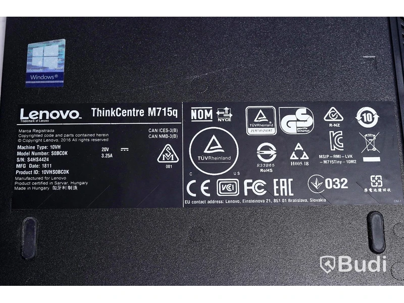Dator - Lenovo Thinkcentre M715q OBS! Saknar strömkabel.