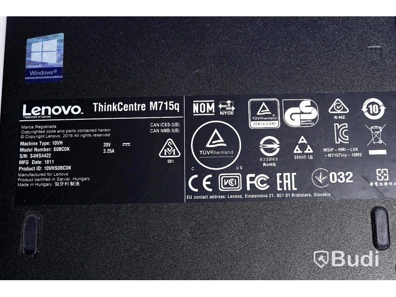 Dator - Lenovo Thinkcentre M715q OBS! Saknar strömkabel.