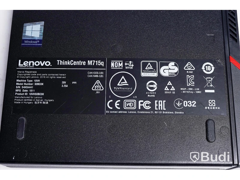 Dator - Lenovo Thinkcentre M715q OBS! Saknar strömkabel.