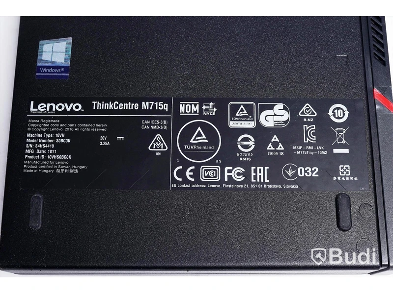 Dator - Lenovo Thinkcentre M715q OBS! Saknar strömkabel.