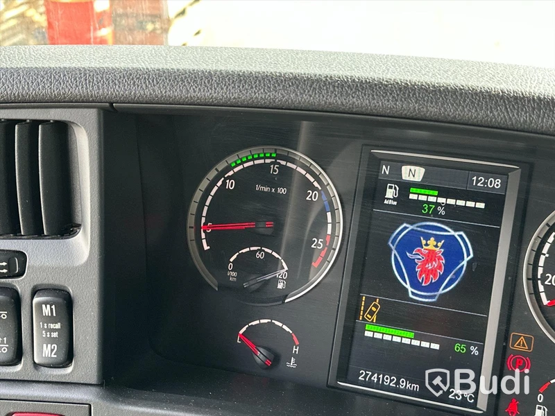 Lastbil Scania R490LB8X2-6 HNB Kranbil / Bodbil Hiab 858 E-7 med jibb