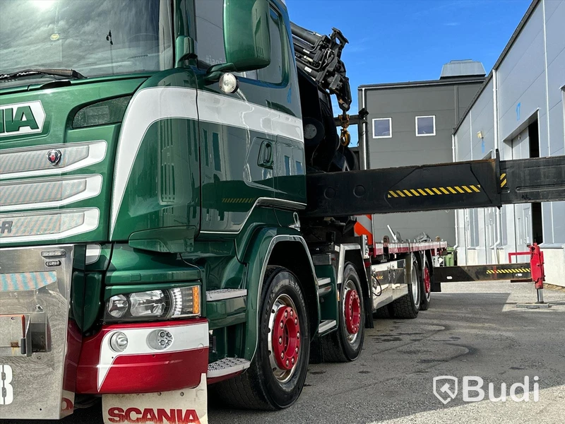 Lastbil Scania R490LB8X2-6 HNB Kranbil / Bodbil Hiab 858 E-7 med jibb
