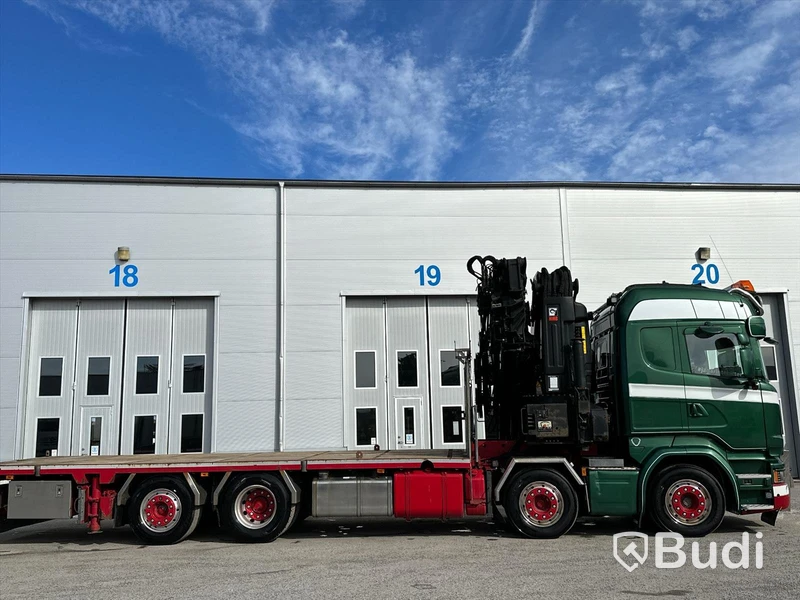 Lastbil Scania R490LB8X2-6 HNB Kranbil / Bodbil Hiab 858 E-7 med jibb
