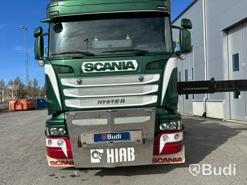 Lastbil Scania R490LB8X2-6 HNB Kranbil / Bodbil Hiab 858 E-7 med jibb