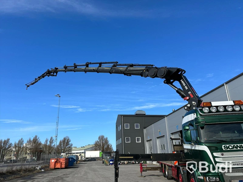 Lastbil Scania R490LB8X2-6 HNB Kranbil / Bodbil Hiab 858 E-7 med jibb