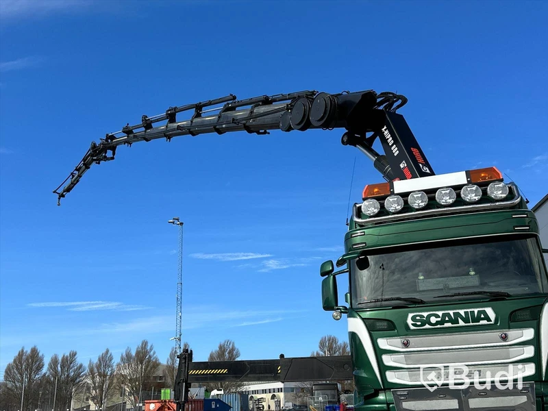 Lastbil Scania R490LB8X2-6 HNB Kranbil / Bodbil Hiab 858 E-7 med jibb