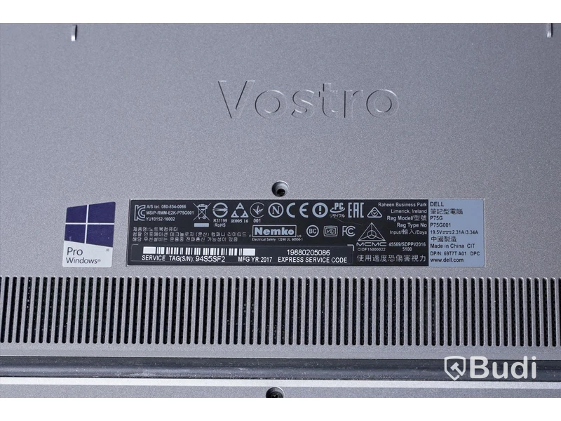 Bärbar dator – Dell Vostro 5468, inkl laddare, OBS! Rensad, Inget OS