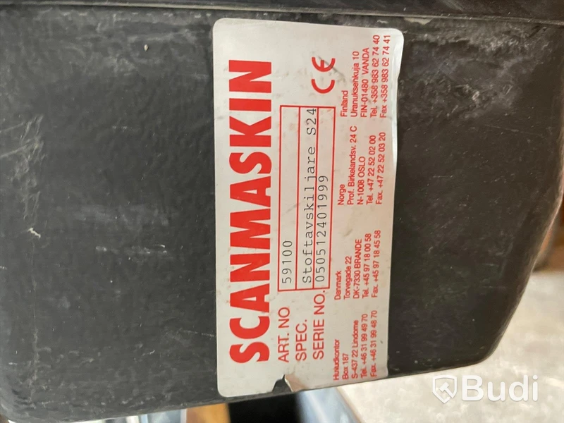 Grovdammsugare/Stoftavsklijare Scanmaskin
